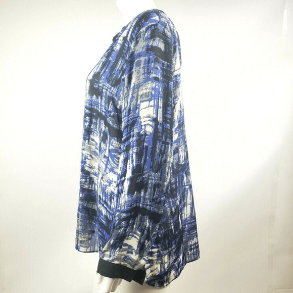 CHRISTOPHER & BANKS Blue Petite XL Top - Picture 2 of 7